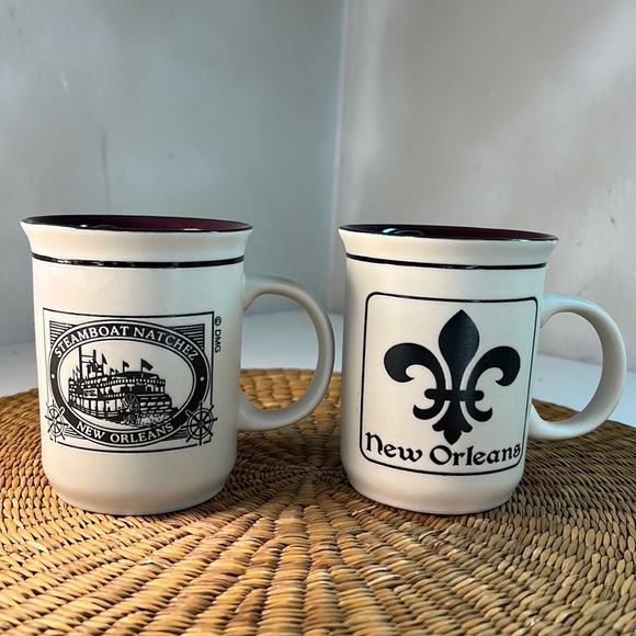 Set of Two New Orleans Coffee Cup Mugs - Picture 1 of 10
